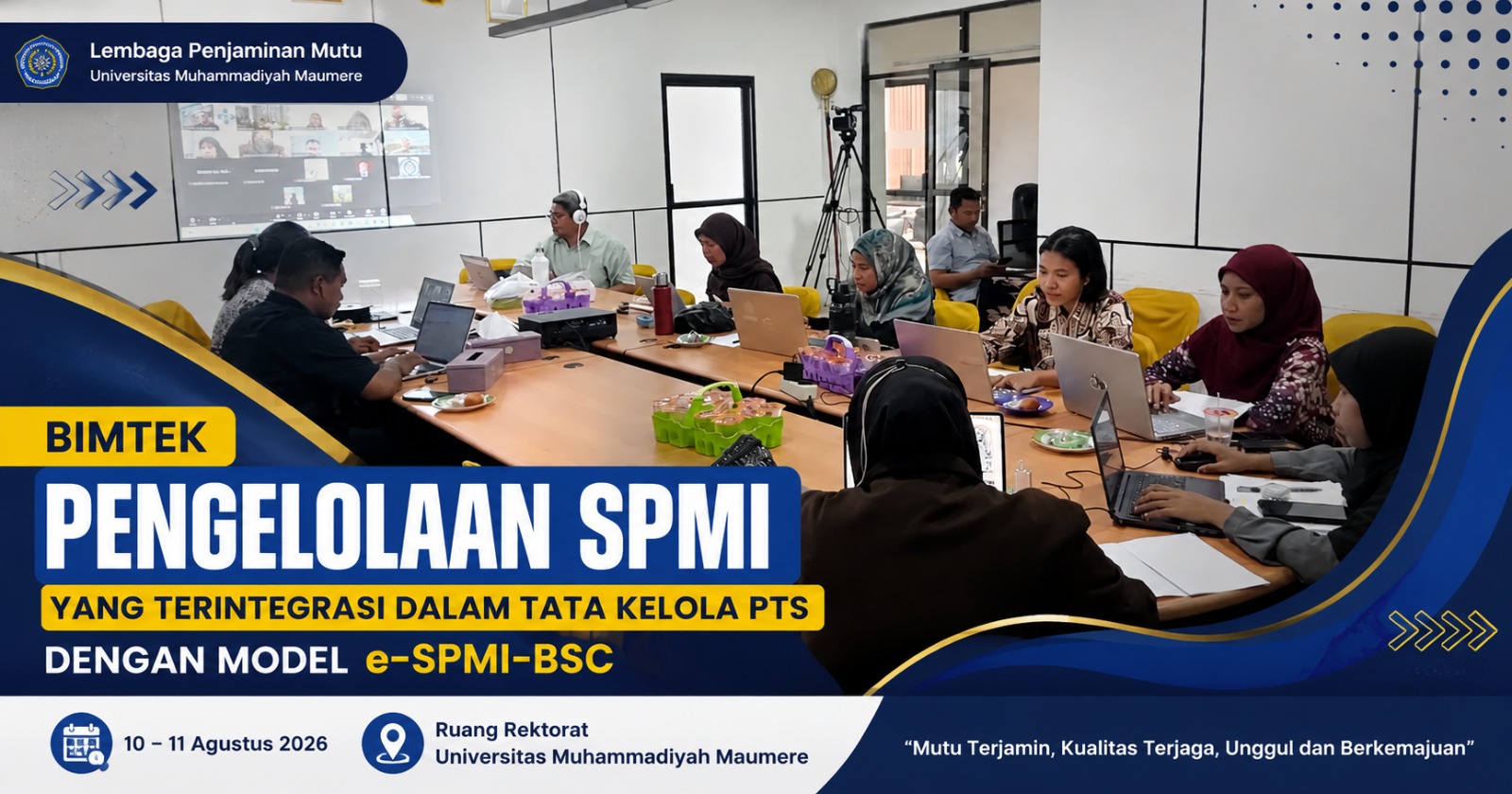 LLDIKTI XV Dorong Transformasi SPMI Berbasis Digital, UNIMOF Perkuat Tata Kelola Mutu melalui Model e-SPMI-BSC