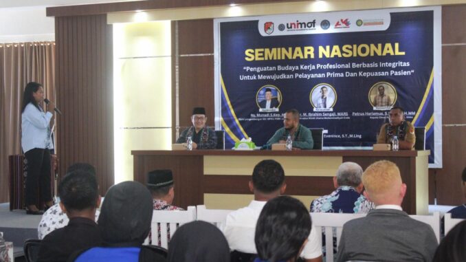 UNIMOF Gelar Seminar Nasional, Perkuat Budaya Kerja Profesional Berbasis Integritas di Sektor Kesehatan
